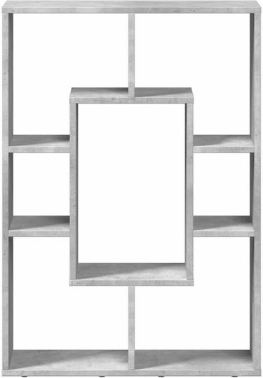 Bibliothek Grau Beton 63x20x90cm