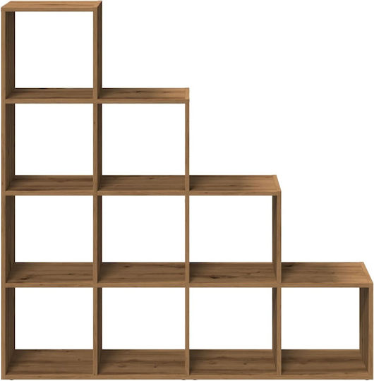 Bibliotecă Maro Artisan Stejar 131.5x29x131.5 cm