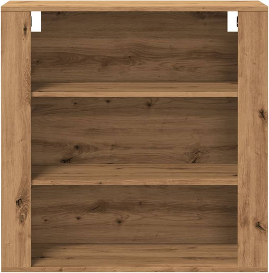 Artisian Oak Wall Shelf 80x33x80cm