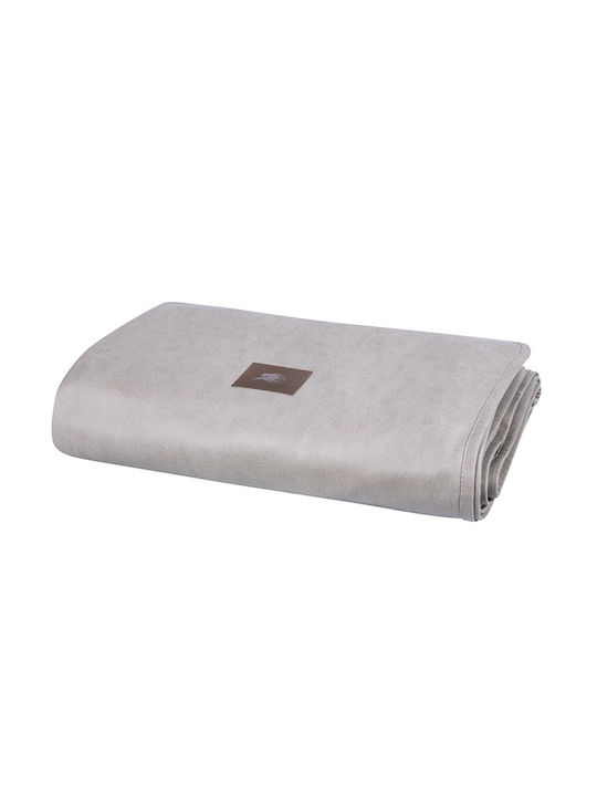 Greenwich Polo Club 3926 Decke Dreisitzer-Sofa Fleece 180x300cm Hellgrau
