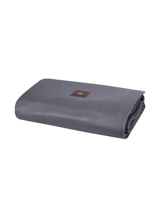Greenwich Polo Club 3927 Zweisitzer-Sofa Überwurf Fleece 180x250cm Grau
