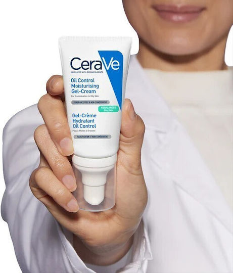 CeraVe Oil Control Ενυδατικό & Ρυθμιστικό Gel Προσώπου Ημέρας με Υαλουρονικό Οξύ & Νιασιναμίδη 52ml