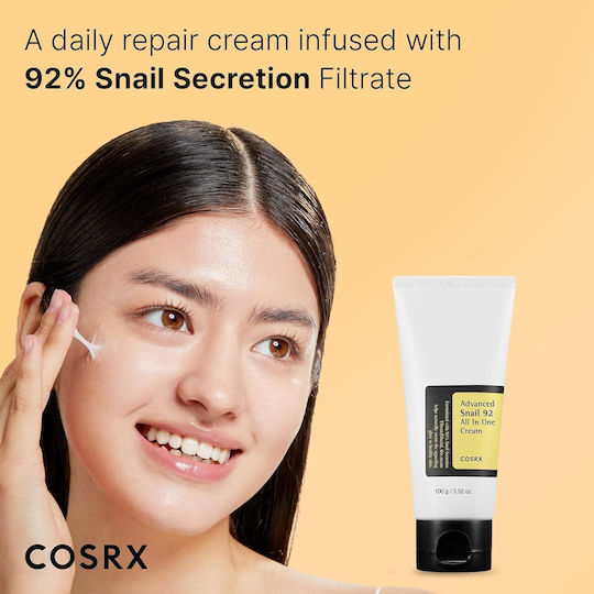 Cosrx Advanced 92 All In One Light 24ωρη Κρέμα Προσώπου Ημέρας για Αντιγήρανση & Ανάπλαση με Έκκριμα Σαλιγκαριού 50gr