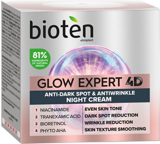 Bioten Glow Expert 4D Cream Face Night 50ml | Skroutz.mt