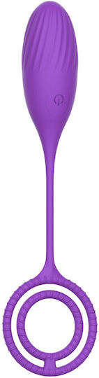 Elia Love Egg Silikon Vibrations-Ei 10 Vibrationsprogramme Fernbedienung USB Lila