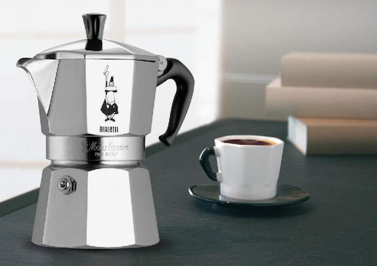 Bialetti Moka Express Μπρίκι Espresso 1cups Ασημί