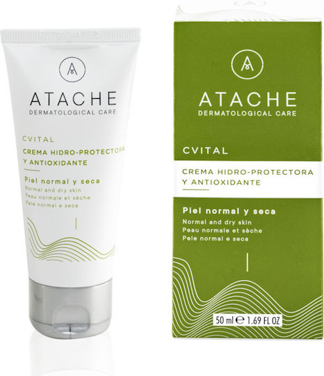 Atache CVital 24ωρη Ενυδατική Κρέμα Προσώπου Ημέρας με SPF6 με Βιταμίνη C & Κολλαγόνο 50ml