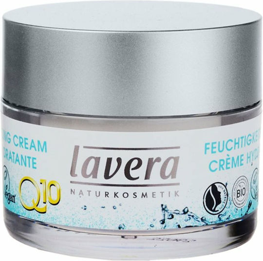 Lavera Basis Sensitiv Q10 Κρέμα για Πρόσωπο & Χείλη Ημέρας για Ενυδάτωση & Αντιγήρανση με Aloe Vera 50ml