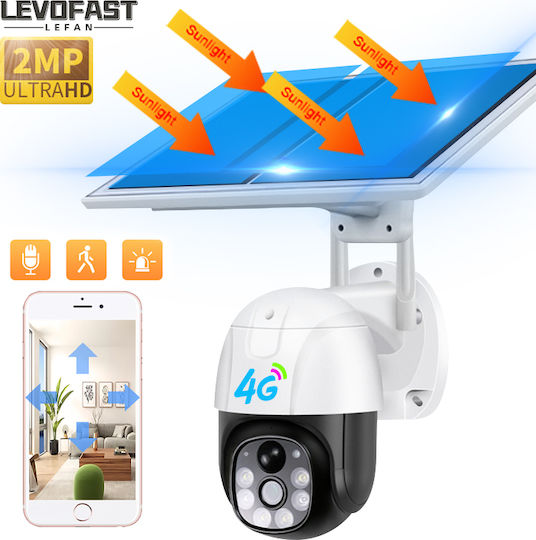 Levofast IP Surveillance Camera 4G Full HD 1080p Waterproof Battery with Two-Way Communication and 6mm Lens