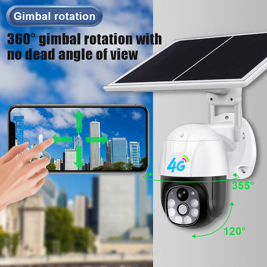 Levofast IP Surveillance Camera 4G Full HD 1080p Waterproof Battery with Two-Way Communication and 6mm Lens