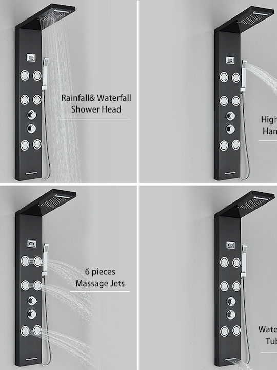 Hydro Massage Column Black