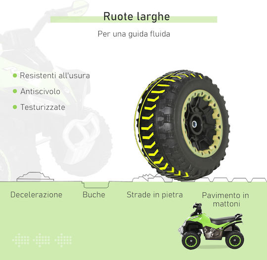 Kids Scooter Inspired Quad Electric Green