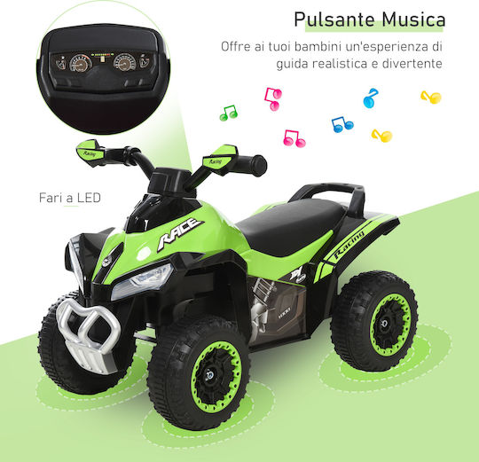Kids Scooter Inspired Quad Electric Green