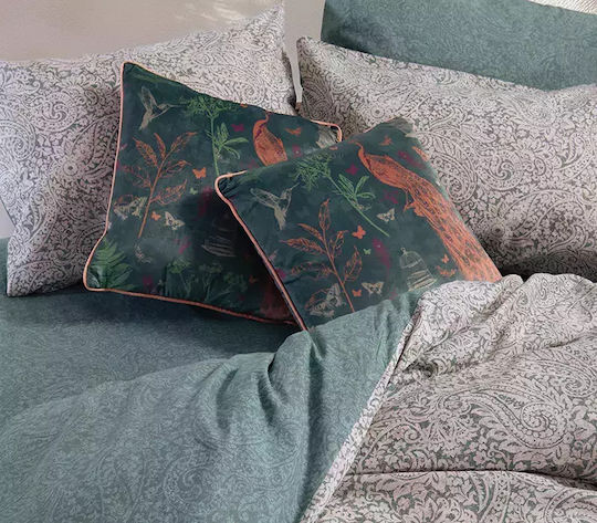 Nef-Nef Homeware Bettwäsche-Set Einzel 170x270cm. Matador Green 3Stück