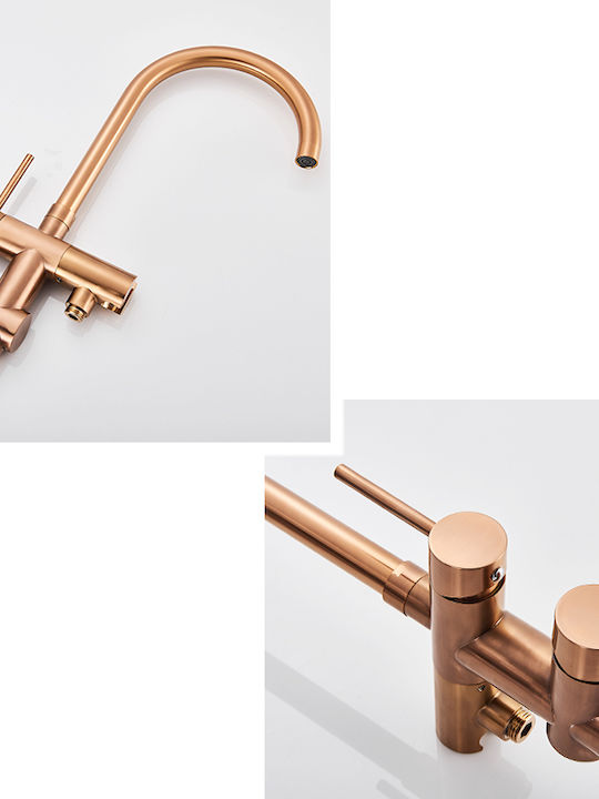 Mischung Bade- / Duscharmatur Badewanne Komplettes Set Rose Gold