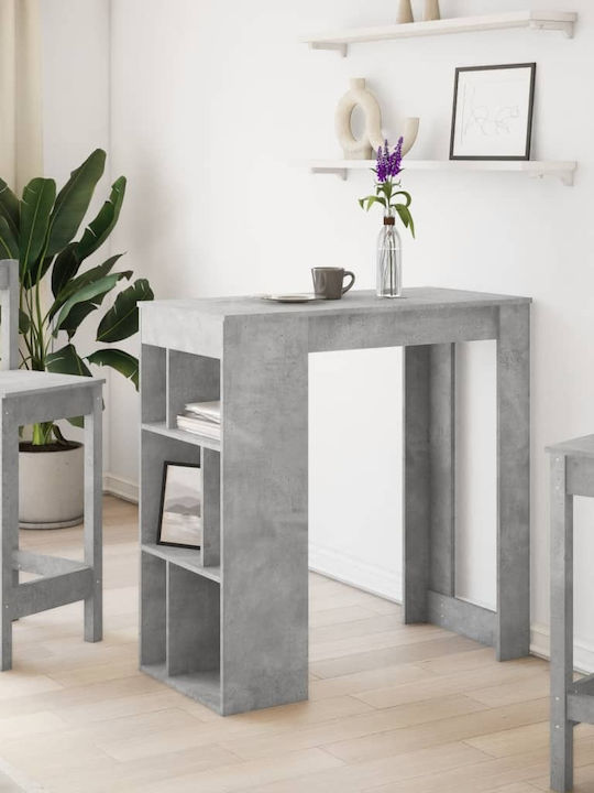 Table Bar Wooden Grey 102x50x103.5cm