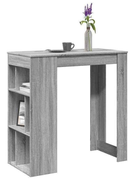 Table Bar Wooden Grey Sonoma 102x50x103.5cm