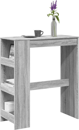 Sonoma Бар Маса Дървена Сива Sonoma 90x40x103.5см