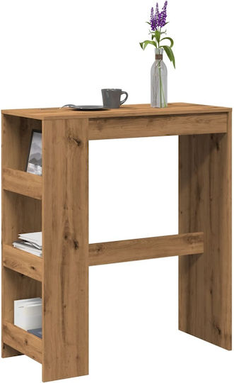 Table Bar Wooden Oak 90x40x103.5cm