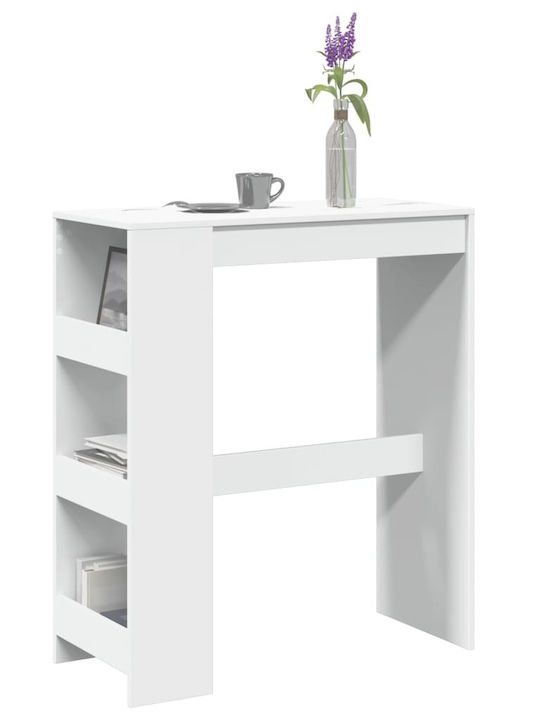 Table Bar Wooden White 90x40x103.5cm