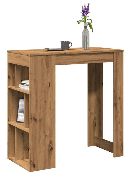 Table Bar Wooden Oak 102x50x103.5cm