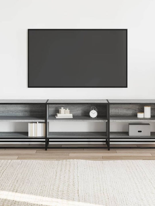 TV Stand from Metal & Wood Grey Sonoma L180xW40xH46cm