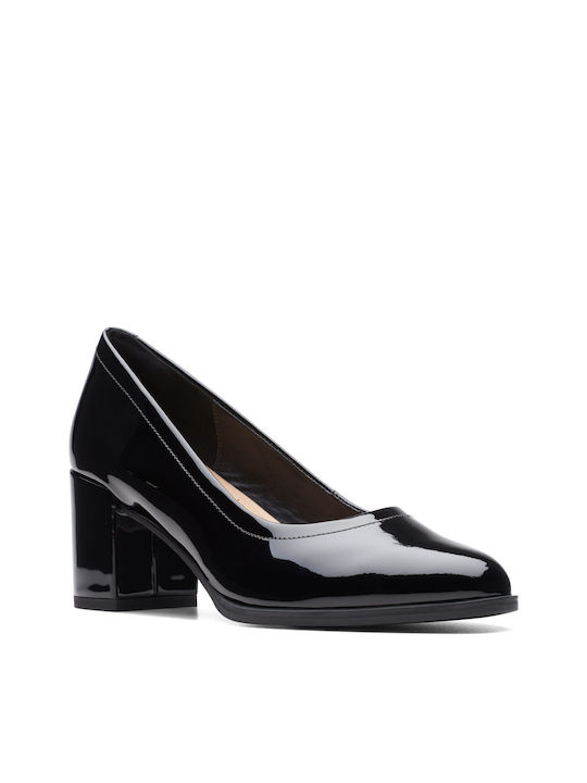 Clarks Patent Leather Black Heels Freva55 Court