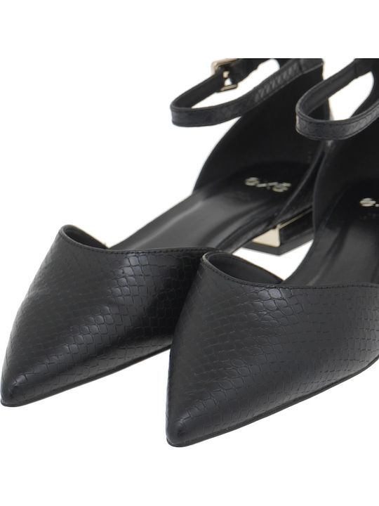 Sonia833 Pumps mit Riemchen & flacher Absatz Animal Print