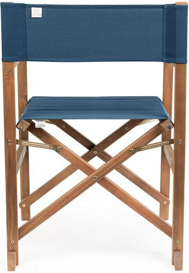 Regiestuhl Hölzernes Noemi Blue 52x59x83εκ.