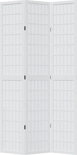 vidaXL Dekorativer Raumteiler Hölzernes mit 3 Paneelen 105x220cm