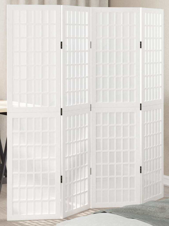 vidaXL Decorativ Paravan Lemn cu 4 Panouri 140x160cm