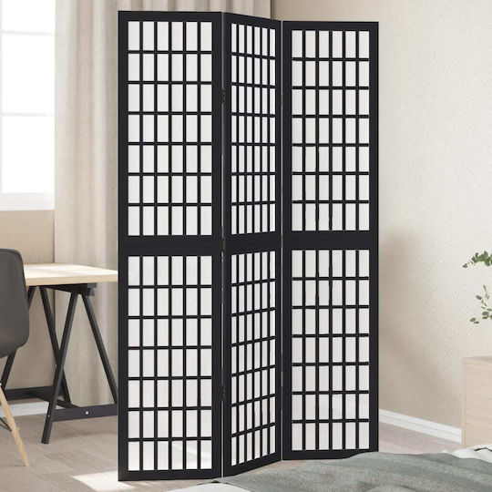 vidaXL Dekorativer Raumteiler Hölzernes mit 3 Paneelen 105x180cm