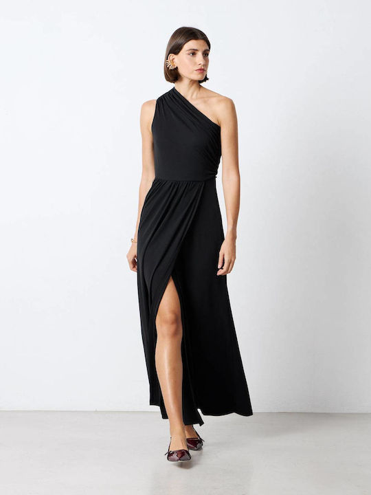 Passager Summer Maxi Evening Dress Wrap Black