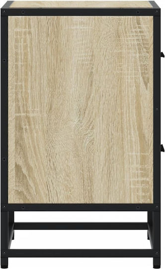 Комоди Дървени Дъб Сонома 2бр 40x31x50см