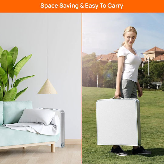 Table Product Dimensions 38.1 W X 83.8 L X 10.2 H cm Foldable Portable Beach Camping Holidays Trips Events Chairs Integrated Vk89