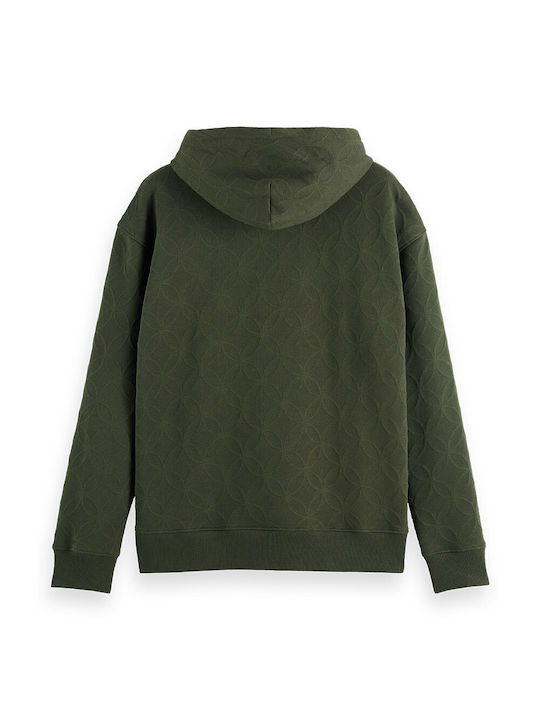 Scotch & Soda Men's Sweatshirt with Hood Heritage Green