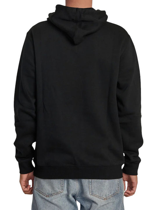 RVCA Americana Men's Sweatshirt Jacket with Hood Black