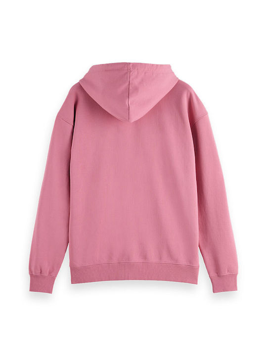 Scotch & Soda Men's Sweatshirt with Hood Poetry Pink