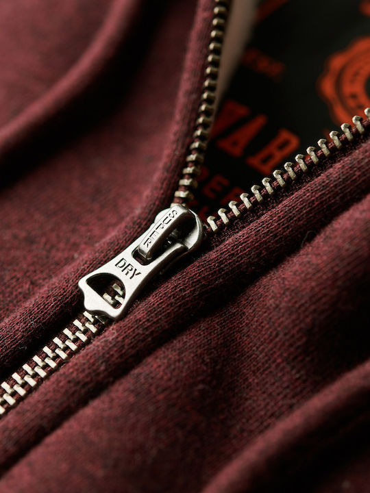 Cardigan With Hood Burgundy