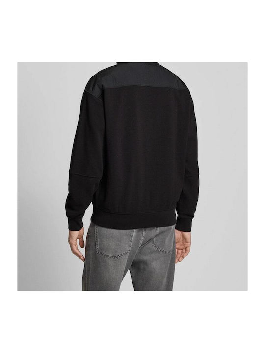 Hugo Boss Herren Sweatshirt mit Taschen Schwarz