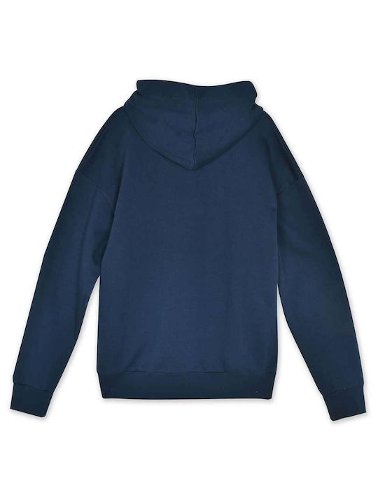 BodyTalk Men's Sweatshirt with Hood and Pockets Blue