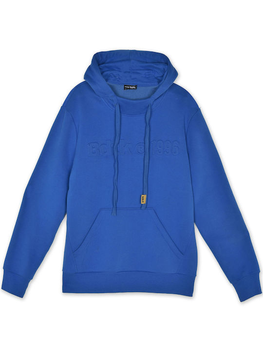 BodyTalk Men's Sweatshirt with Hood and Pockets Blue