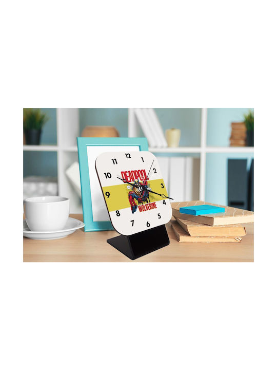 Koupakoupa Superhero Deadpool Wolverine Ceas de Masă KP_26586_clock-desk-square