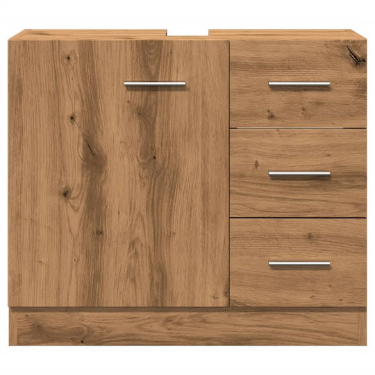 vidaXL Schrank Waschtisch ohne Waschbecken L63xB30xH54cm Coffee