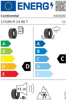 Continental Ts-860 175/80R14 88T Χειμερινό Λάστιχο για Επιβατικό Αυτοκίνητο