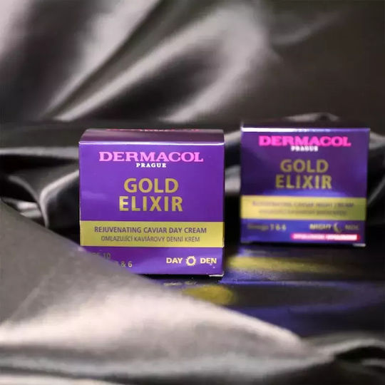 Dermacol Gold Elixir Κρέμα Προσώπου Νυκτός για Ενυδάτωση & Αντιγήρανση με Χαβιάρι 50ml