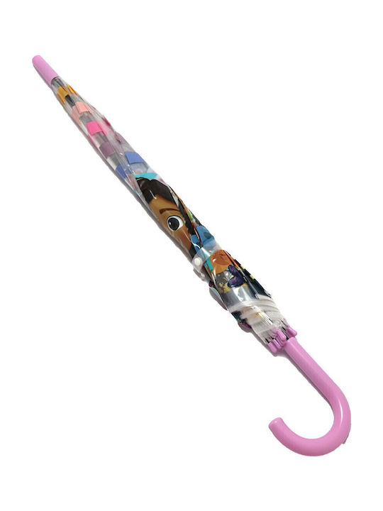 Dreamworks Umbrelă pentru copii Baston Gabby's Dollhouse transparentă cu diametrul de 76cm.