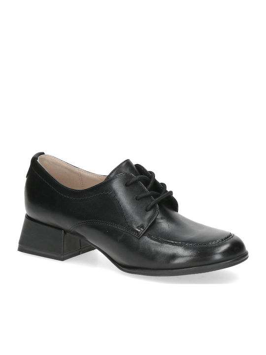Δερμάτινα Γυναικεία Loafers σε Μαύρο Χρώμα