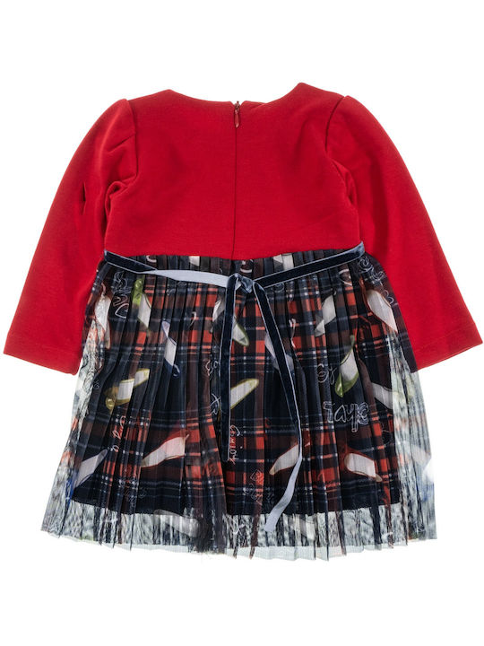 Evita Children's Dress Enjoy School Tulle Red