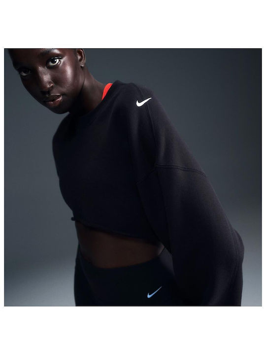 Nike Sportswear Μακρύ Γυναικείο Φούτερ Μαύρο